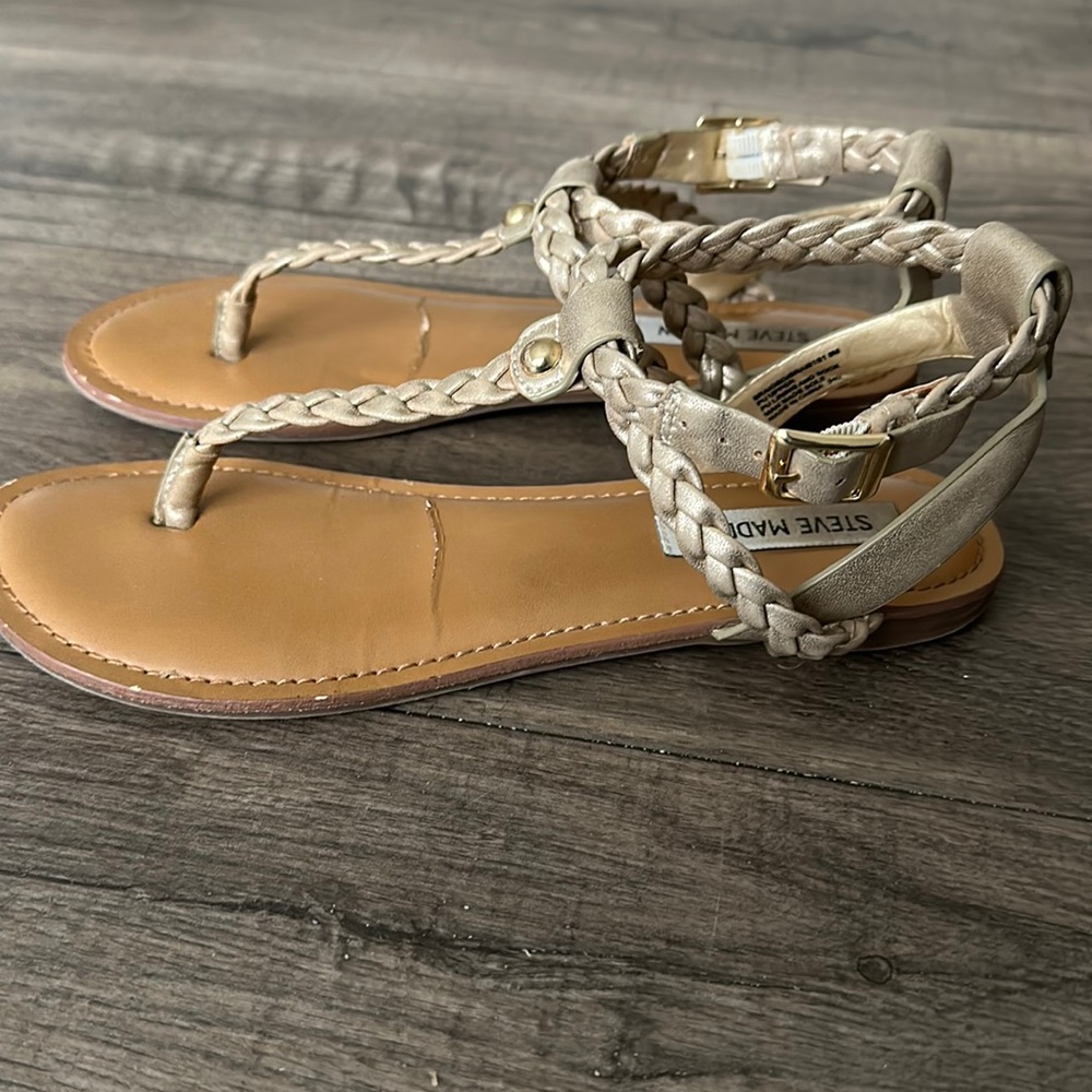 Steve Madden Gold Sandals